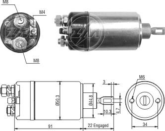 ERA ZM2629 - Тяговое реле, соленоид, стартер mashina-shop.ru