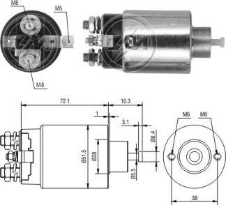 ERA ZM795 - Тяговое реле, соленоид, стартер mashina-shop.ru