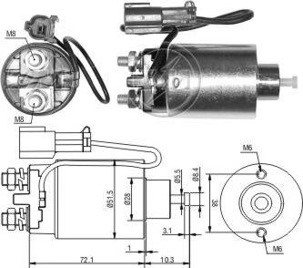 ERA ZM793 - Тяговое реле, соленоид, стартер mashina-shop.ru