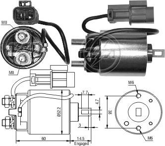 ERA ZM713 - Тяговое реле, соленоид, стартер mashina-shop.ru