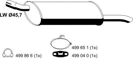 ERNST 042161 - Глушитель выхлопных газов, конечный mashina-shop.ru