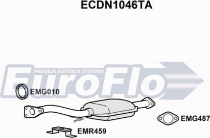 EuroFlo ECDN1046TA - Катализатор mashina-shop.ru