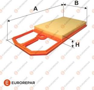 EUROREPAR E147277 - Воздушный фильтр, двигатель mashina-shop.ru