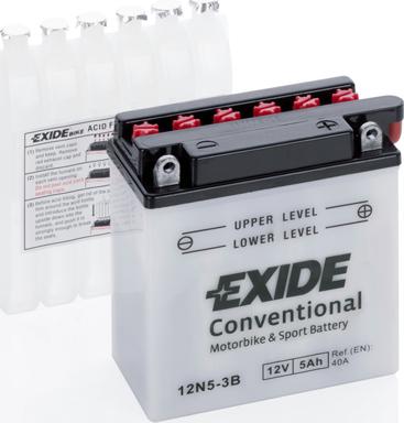 Exide 12N53B - Стартерная аккумуляторная батарея, АКБ mashina-shop.ru