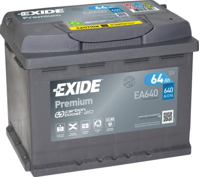 Exide EA640 - Стартерная аккумуляторная батарея, АКБ mashina-shop.ru