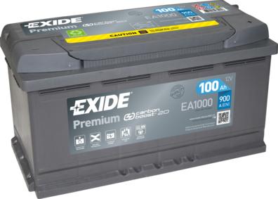 Exide EA1000 - Стартерная аккумуляторная батарея, АКБ mashina-shop.ru