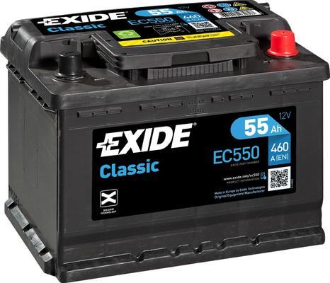 Exide EC550 - Стартерная аккумуляторная батарея, АКБ mashina-shop.ru