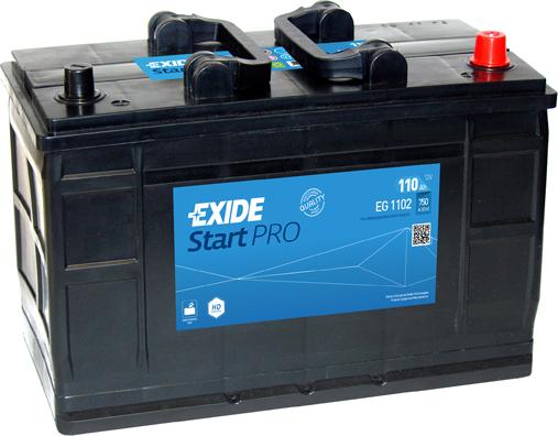 Exide EG1102 - Стартерная аккумуляторная батарея, АКБ mashina-shop.ru