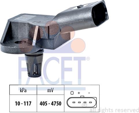 FACET 10.3157 - Датчик давления воздуха, высотный корректор mashina-shop.ru