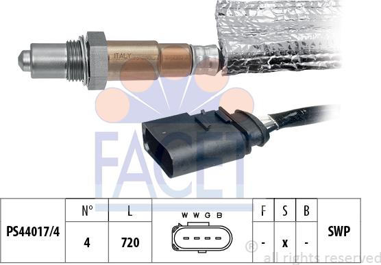 FACET 10.7163 - Лямбда-зонд, датчик кислорода mashina-shop.ru