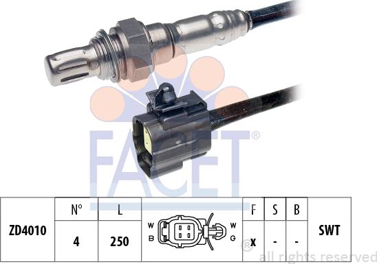 FACET 10.7232 - Лямбда-зонд, датчик кислорода mashina-shop.ru