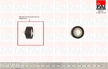 FAI AutoParts T9596 - Ролик, поликлиновый ремень mashina-shop.ru