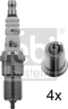 Febi Bilstein 13443 - Свеча зажигания mashina-shop.ru