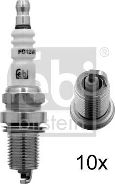 Febi Bilstein 13409 - Свеча зажигания mashina-shop.ru