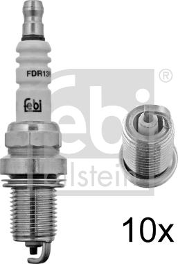 Febi Bilstein 13424 - Свеча зажигания mashina-shop.ru