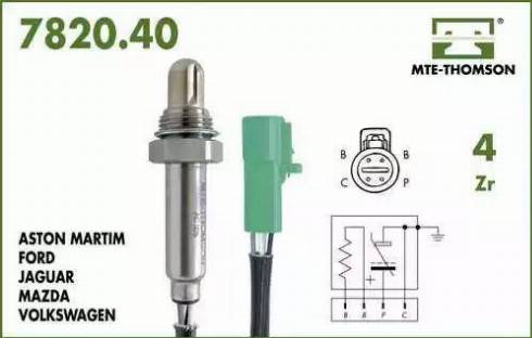 Fenno XL7820.40.040 - Лямбда-зонд, датчик кислорода mashina-shop.ru