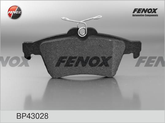 Fenox BP43028 - Тормозные колодки, дисковые, комплект mashina-shop.ru