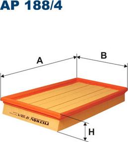 Filtron AP188/4 - Воздушный фильтр, двигатель mashina-shop.ru