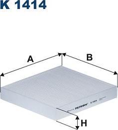 Filtron K 1414 - Фильтр воздуха в салоне mashina-shop.ru