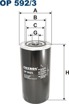 Filtron OP592/3 - Масляный фильтр mashina-shop.ru