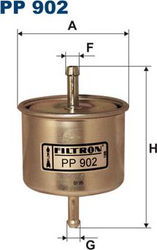 Filtron PP902 - Топливный фильтр mashina-shop.ru