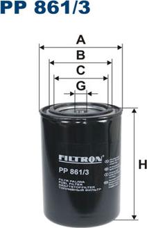 Filtron PP861/3 - Топливный фильтр mashina-shop.ru