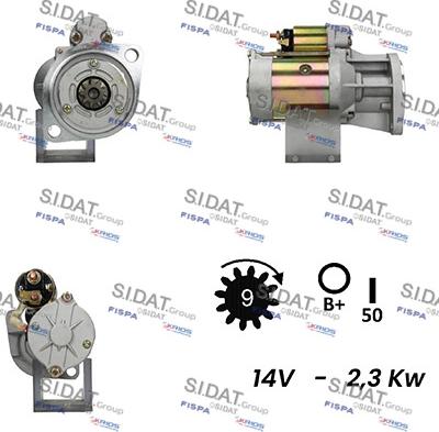 Fispa S12HT0539A2 - Стартер mashina-shop.ru