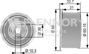 Flennor FU77993 - Направляющий ролик, зубчатый ремень ГРМ mashina-shop.ru