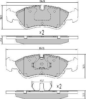 FREMAX FBP-0731 - Тормозные колодки, дисковые, комплект mashina-shop.ru