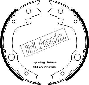 Fri.Tech. 1115.315 - Комплект тормозов, ручник, парковка mashina-shop.ru