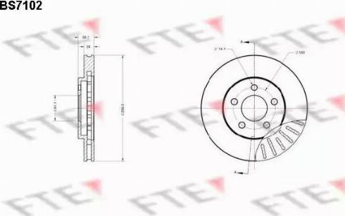 FTE BS7102 - Тормозной диск mashina-shop.ru