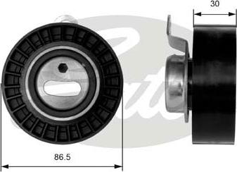 Gates T41008 - Натяжной ролик, зубчатый ремень ГРМ mashina-shop.ru