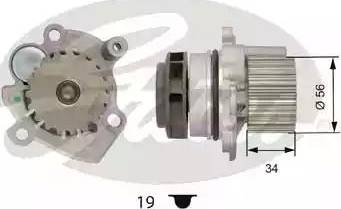 Gates WP0043 - Водяной насос mashina-shop.ru