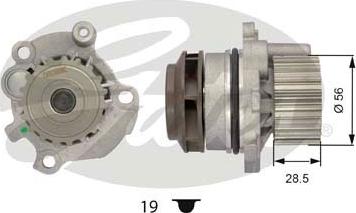 Gates WP0034 - Водяной насос mashina-shop.ru