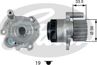 Gates WP0076 - Водяной насос mashina-shop.ru