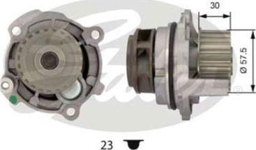 GATES-BR WP0031 - Водяной насос mashina-shop.ru