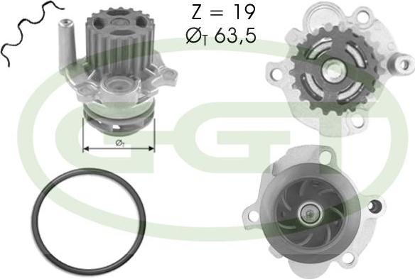 GGT PA12399 - Водяной насос mashina-shop.ru