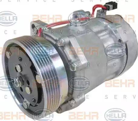 HELLA 8FK 351 127-331 - Компрессор кондиционера mashina-shop.ru