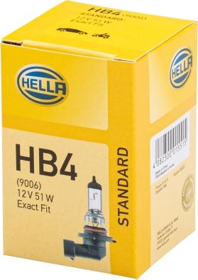 HELLA 8GH 005 636-121 - Лампа накаливания, фара дальнего света mashina-shop.ru