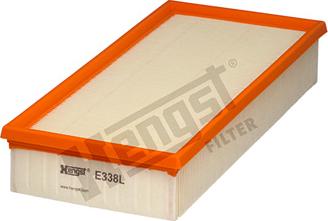 Hengst Filter E338L - Воздушный фильтр, двигатель mashina-shop.ru