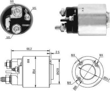 Hoffer 46131 - Тяговое реле, соленоид, стартер mashina-shop.ru