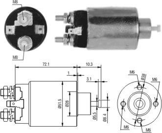 Hoffer 46297 - Тяговое реле, соленоид, стартер mashina-shop.ru