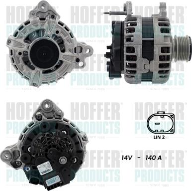 Hoffer H55101353G - Генератор mashina-shop.ru