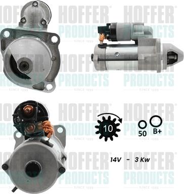 Hoffer H5010507G - Стартер mashina-shop.ru