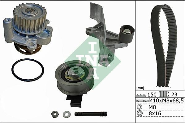 INA 530 0546 30 - Водяной насос + комплект зубчатого ремня ГРМ mashina-shop.ru