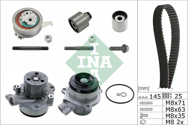 INA 530 0699 32 - Водяной насос + комплект зубчатого ремня ГРМ mashina-shop.ru