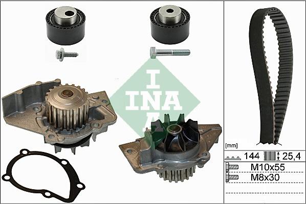 INA 530 0235 30 - Водяной насос + комплект зубчатого ремня ГРМ mashina-shop.ru