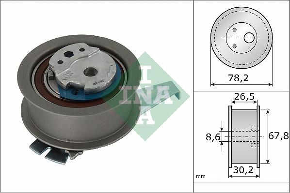 INA 531096210 - Натяжной ролик, зубчатый ремень ГРМ mashina-shop.ru