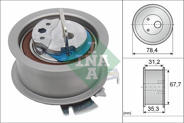 INA 531 0565 30 - Натяжной ролик, зубчатый ремень ГРМ mashina-shop.ru