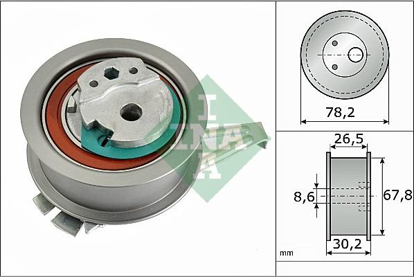 INA 531 0894 10 - Натяжной ролик, зубчатый ремень ГРМ mashina-shop.ru